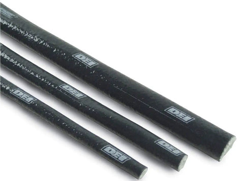 High Temp Fire Sleeve And Tape Kit, 3/8 Inch ID, 3 Foot Length, Glass Braided With Silicone Coating For Up To 500 Degree F Heat Protection