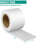 Roll of Urethane Die Protection Film For Press Brake Guards, Scratch And Dent Shield For Metal Forming Dies, 4 inch wide by 100 foot