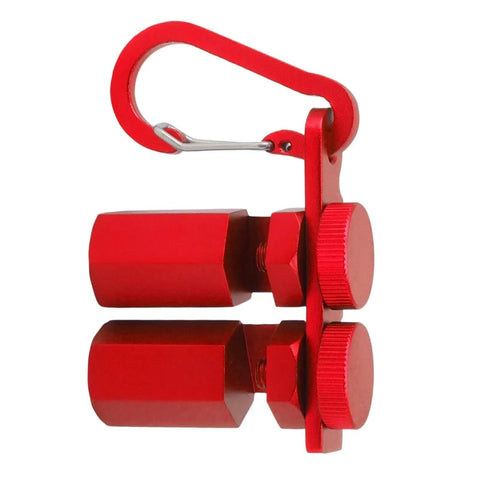 Beefy Right Angle Clamp For Precision 90 Degree Alignment In Woodworking Metalworking And Construction With Nonslip Aluminum Frame Built In Clamping Mechanism And Rugged Corrosion Resistant Design For Steady Measurements, red aluminum 41x18mm clamp
