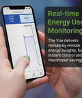 Commercial Three Phase Smart Energy Monitor With No Sweat Install Clamp Sensors Track Real Time Usage And Solar Net Metering For Dead Simple Business Power Tracking on smartphone display.