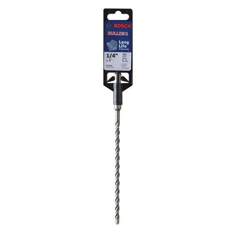Bosch Bulldog SDS-Plus rotary hammer bit, 1/4 in. diameter, 6 in. working length, 8 in. overall length