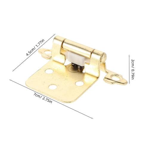 Heavy Duty Steel Spring Loaded Hinges For RV Doors And Cabinet Doors Semi Hidden Self Opening Hardware detailed view
