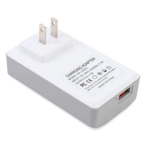 Heavy Duty Uninterruptible Power Supply With 2600mAh Battery Backup For Router shown from the side with plug and USB output.
