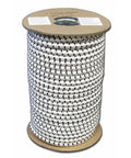 Half Inch Elastic Bungee Shock Cord 100 Feet White With Black Tracers Tough As Nails Stretch Cord on spool for outdoor utility