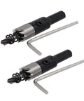 12mm Hole Saw Kit With 68mm Length HSS Twist Drill Bits, 2 Hole Saws, 2 Hex Wrenches, for Fast, Durable Cutting, 14mm Depth