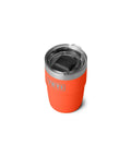 Stackable 8 Oz Stainless Steel Coffee Cup Hella Durable Insulated Tumbler Top Shelf For Barista Espresso Drinks Slick Travel Mug In Bright Papaya Orange