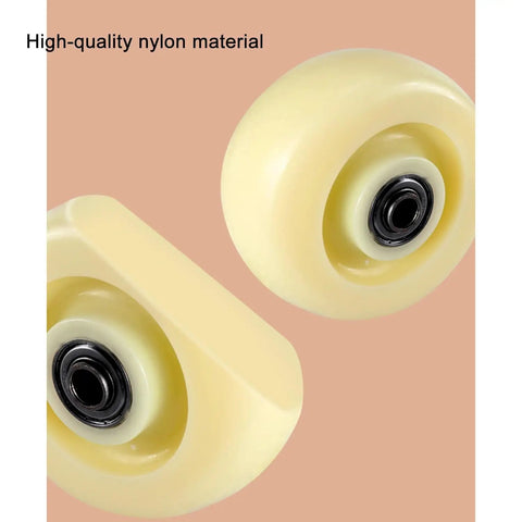 High-quality nylon material on Beefy Swivel Stem Caster Wheels With Brake M Threaded Mount For Furniture Workbench Cart Garage And Workshop