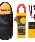 Pro-Grade Digital Clamp Meter With 30mm Jaw For Large Conductors, Measures 400A AC And 600V AC/DC, 1.8% Accuracy featured with accessories