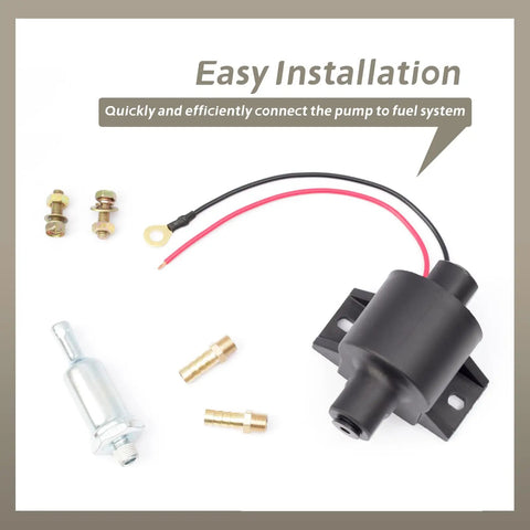 Beefed Up 12 Volt Fuel Pump Kit FEP304SV Replacement For Posi-Flow With 1/8-27 NPTF Fittings And 1 To 2 Psi Max Pressure High Performance Pump