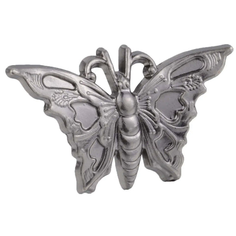 Butterfly Shape License Plate Screws Kit With Two Screw Sizes For Cars And Motorcycles, Titanium Aluminum Finish