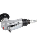 Handheld Air Chamfering Machine Pneumatic Straight Grinder With Deburring Cutter And Installation Tool Set, silver elbow design.