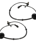 Pair of black ABS wheel speed sensors with wiring for rear left and right Mustang (1999–2004)