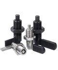 Top Grade Telescopic Spring Indexing Pin With L Handle Self Locking Knob Plunger crafted from stainless steel, showcasing various designs.