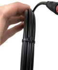 Hand holding waterproof 1 to 5 electric bicycle cable for e bike KT controller with display throttle ebrake headlight wiring kit 156cm