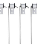 Heavy Duty Stainless Steel Exhaust Hanger Kit Universal Four Pack Three Eighths Inch Rod Eleven Inch Long Weld On Brackets