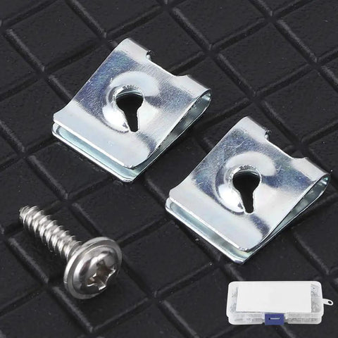 Manganese Steel Self Tapping Screws Kit For Motor Vehicles, 200 Pieces, Zinc Coated Rust Resistant Fixings in detail view