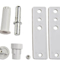 Aluminum 3D Adjustable Door Flag Hinge With Mute Buffer Soft Close For Double Glazed Doors White Lightweight Yet Robust Components