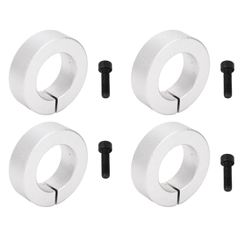 Split Shaft Collar Kit For 1 Inch Bore Aluminum Alloy Clamp Shaft Collar With Secure Grip And Positioning Heavy Duty Fixing Collar