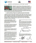 United Static Control Products ESD mat kit with ground cord and wrist strap, includes certification; USA-made.
