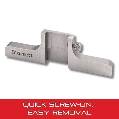 Depth Attachment For 6 And 9 Inch Dial And Electronic Calipers Pro Grade Precision, metallic design with screw-on feature.