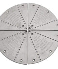 12 Inch Flat Cole Jaws For Large Bowl Turning With 4 Jaw Plates, 8 Extra Long Mounting Bumpers, And Extended Double Jaw Screws