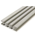 Straight Up Heavy Duty 4 Slot Aluminum Fence Track 48 Inch Length With 1 4 20 T Nuts for Table Saws Miter Jigs showing four-slot track.