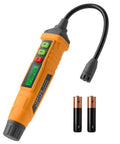 Pen Style Gas Leak Detector With Four Inch Probe For Sniffing Out Natural Gas And Propane Leaks Tracks Percent Lel and batteries.