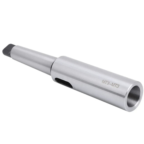 Morse Taper Drill Sleeve Lengthening Reducing Adapter MT3 MT3; CNC lathe tool, precision-ground high-speed steel, side view.