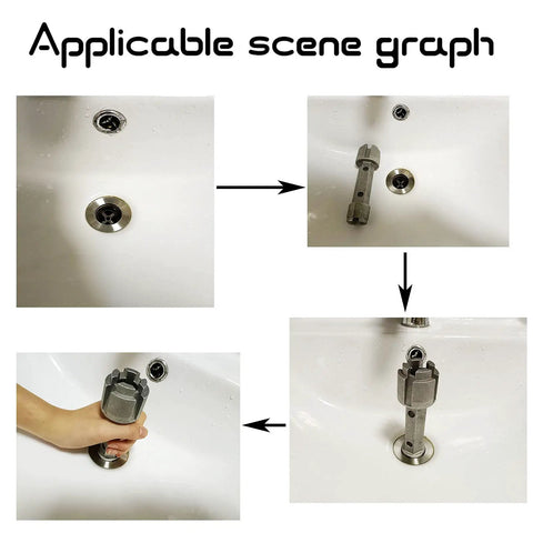 Workhorse Tub Drain Remover And Basin Wrench Dual Ended Ratchet demonstration on sink drain installation and removal