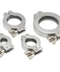 Two Pack KF25 Wing Nut Flange Quick Clamp Hinge ISO KF Size NW25 Stainless Steel 304 Vacuum Fittings Vacuum Hose Clamp set