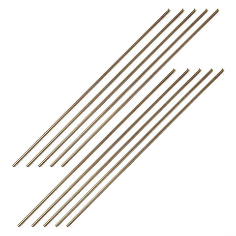 Top Tier Brass Brazing Rods For Oxyacetylene Gas Welding High Fluidity Alloy Steel Copper And Iron Metalwork Supplies, 25cm length, set of 10.