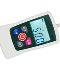 Digital Force Gauge 500N Handheld With Backlit Display And S Unit Switching Lightweight Portable Tension And Compression Meter For Spot On Push Pull Measurements Great For Labs And Workshops front view with LCD screen