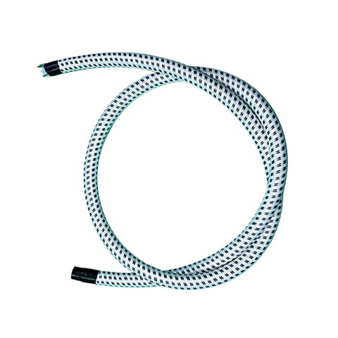 Adjustable PVC Nylon Steam Hose For Garment Steamers High Temp Resistant extended flexible viewed coiled with universal interface