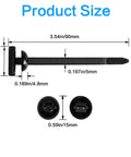 Heavy Duty Nylon Cable Tie Set For Everyday Fixes Self Locking Zip Ties With Universal Buckles Uv Resistant Black Fasteners size details