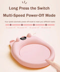 Electric Coffee Mug Warmer With Three Temperature Settings And Auto Shut Off Keeps Your Joe Piping Hot Through The Daily Grind in pink with multi-speed power-off feature.