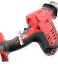 M18 Hackzall Cordless One Handed Reciprocating Saw Kit With Pro Grade Build, angled view showing red and black design