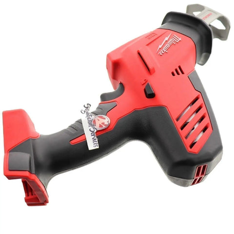 M18 Hackzall Cordless One Handed Reciprocating Saw Kit With Pro Grade Build, angled view showing red and black design