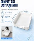 Front Load Washer Drip Pan Universal Drain Tray Leak Proof Floor Protector with size dimensions and details