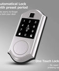 Fingerprint Smart Lock With Keyless Entry Electronic Deadbolt Bluetooth Keypad Digital Lock App Control Biometric Access Fobs