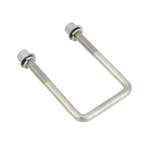 Stainless Steel Square U Bolts Kit For Boat Trailer Axle And Leaf Springs For 2x2 Axle Beefs Up Your Setup With Four Point Seven Five Inch Long