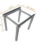 Beefy Built Tough Air Handler Stand For Heat Pumps And Central AC Units, Galvanized Steel, 16-26 in wide, 22 in depth, 18 in height