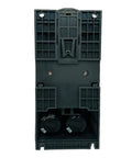 2.2 kW VFD frequency converter inverter for 380V three-phase motors with soft start, rear view showing casing details