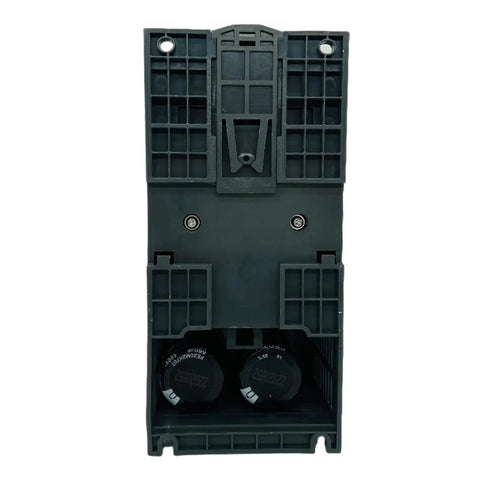 2.2 kW VFD frequency converter inverter for 380V three-phase motors with soft start, rear view showing casing details