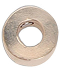Heavy Duty Double Hole Drill Guide With 12Mm Eccentric Nut showing a close-up of a round steel nut used for precision cabinetry work.