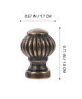 Vintage Bronze Cabinet Drawer Handles 10 Pack Alloy Door Pulls For Furniture featuring ribbed design and dimensions