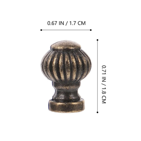 Vintage Bronze Cabinet Drawer Handles 10 Pack Alloy Door Pulls For Furniture featuring ribbed design and dimensions