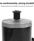 12V 100W High Speed Brushed Electric Scooter Motor Low Noise With Crazy Torque For Scooters And E Bikes Fast Startup Reliable Daily Power Fits 384 Pulley Belt Systems