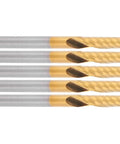 5 Pack CNC Spiral End Mill Router Bit Set High Speed Steel Alloy Coated Lightweight and Compact for Smooth Aluminum Brass Copper Cuts