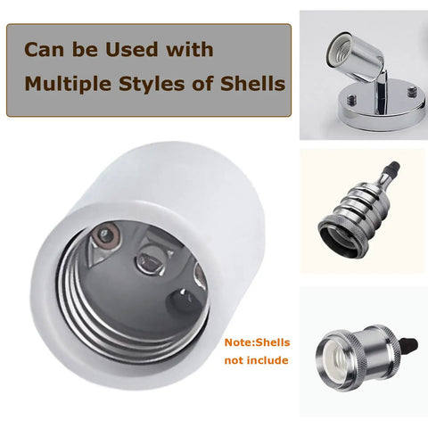Workhorse Glazed Porcelain E26 Ceramic Socket Keyless Lampholder Delivers 660 Watt Capacity At 250 Volts with interior view