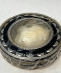 22216 Spherical Roller Bearing With 80mm Inner Diameter and 140mm Outer Diameter Measuring 33mm Wide with protective packaging.